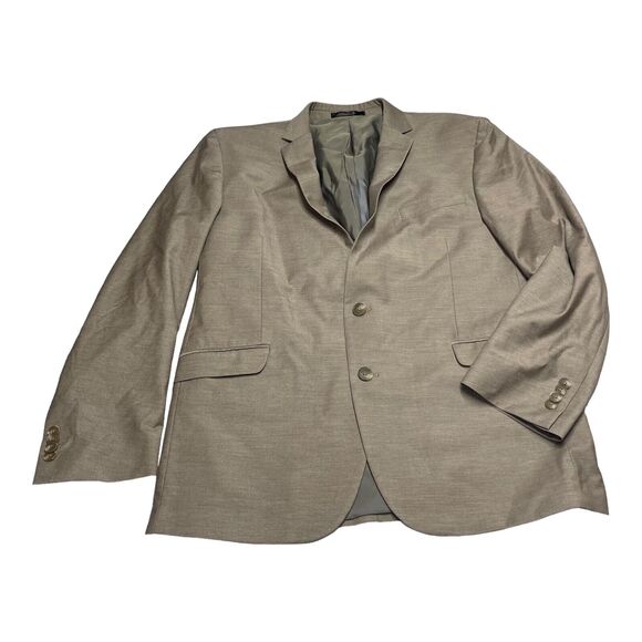 Kenneth Cole Reaction Blazer Jacket Mens 44R Stretch Notch Lapel Single Breasted - Picture 1 of 8
